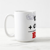 蒸気 + コーヒー=至福のマグ コーヒーマグカップ (左)