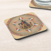 蒸溜された星のウィスキーは純粋保証し、 コースター (左側)