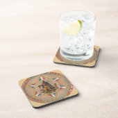 蒸溜された星のウィスキーは純粋保証し、 コースター (右側)