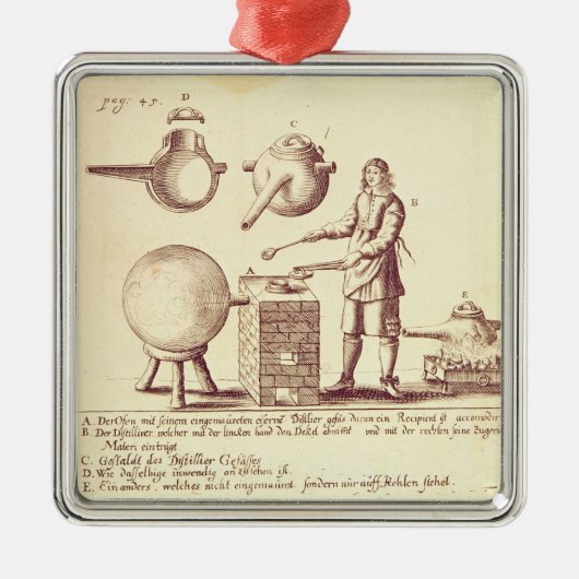 蒸溜装置 メタルオーナメント (正面)