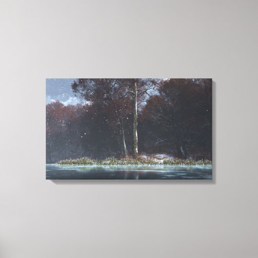 蒸留水（冬） キャンバスプリント (正面)