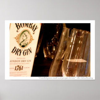 蒸留穀物マッシュとジュニパーベリー ポスター