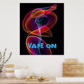 蒸発したスカルポスタープリント ポスター (キッチン)