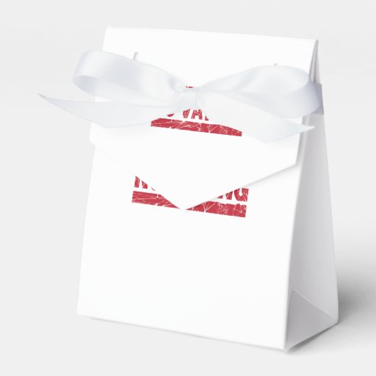 蒸発している赤いインクスタンプなし フェイバーボックス (正面サイド)