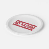 蒸発している赤いインクスタンプなし ペーパープレート (アングル)