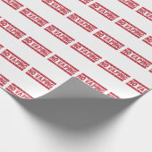 蒸発している赤いインクスタンプなし ラッピングペーパー (角)