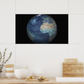 蒸発を示す全地球 ポスター (キッチン)