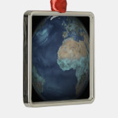 蒸発を示す全地球 メタルオーナメント (右)