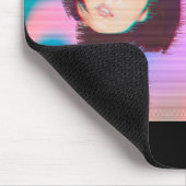 蒸発波かわいい蒸気波日本の少女 マウスパッド (コーナー)