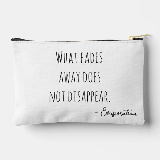 蒸発白黒ピクセルアートポートレート アクセサリーポーチ (裏面)