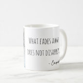 蒸発白黒ピクセルアートポートレート コーヒーマグカップ (正面右)