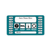 蒸発 | DIY E-Juice Label 食べ Sleep by VapeGoat ラベル (正面)