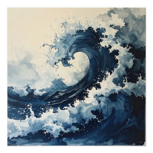 蒼の波 – The Indigo Wave ポスター (正面)