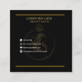 蓄光美しい名刺 スクエア名刺 (裏面)