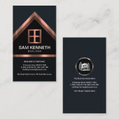 蓄光赤鋼ホームルーフビルダ建築 名刺 (正面/裏面)