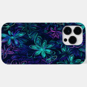 蓄光魔法フラワーデザイン Case-Mate iPhoneケース (裏面 (横))