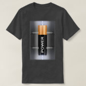 蓄電池 Tシャツ (デザイン正面)