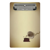 蓄音機からの音楽ストリーム ミニクリップボード (正面)