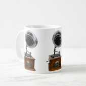 蓄音機コーヒーマグ コーヒーマグカップ (正面左)