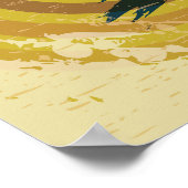 蓄音機レトロカスタムプリントポスター ポスター (角)