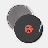 蓄音機記録磁石 – レトロディスコパーティー マグネット (正面/裏面)