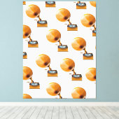 蓄音機録音パターン。 キャンバスプリント (インサイチュ (ウッドフロア))