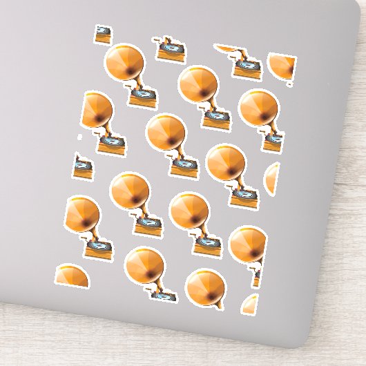 蓄音機録音パターン。 シール (詳細)