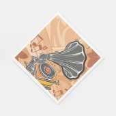 蓄音機 スタンダードランチョンナプキン (角)