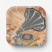 蓄音機 ペーパープレート (正面)