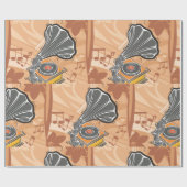 蓄音機 ラッピングペーパー (フラット)