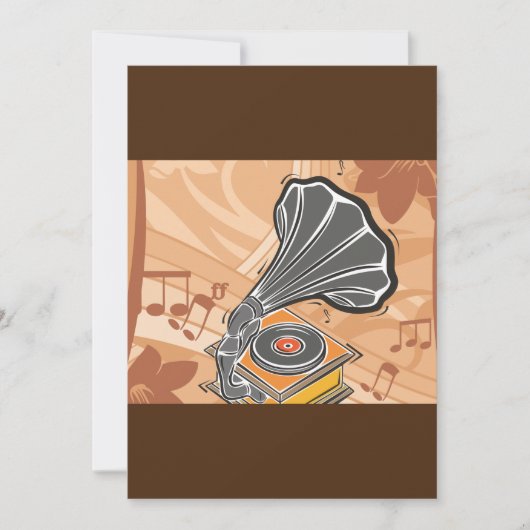 蓄音機 招待状 (正面)