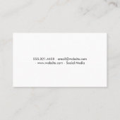 蓄音機 | 眼科医 | レザー 名刺 (裏面)