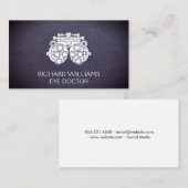 蓄音機 | 眼科医 | レザー 名刺 (正面/裏面)