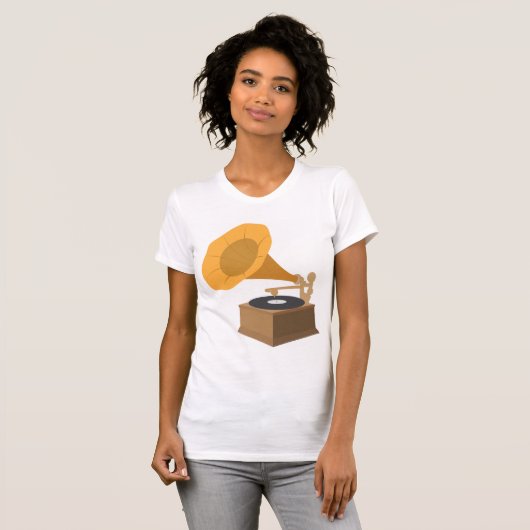 蓄音機 Tシャツ (正面フル)
