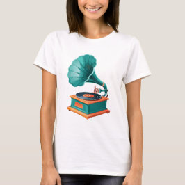 蓄音機 Tシャツ