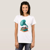 蓄音機 Tシャツ (正面フル)