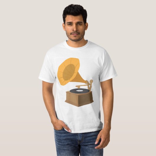 蓄音機 Tシャツ (正面フル)