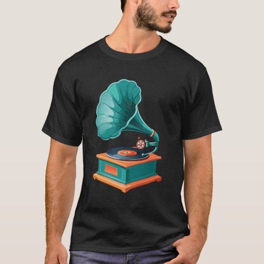 蓄音機 Tシャツ (正面)