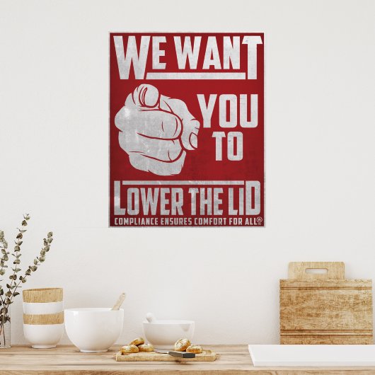 蓋を下ろす ポスター (キッチン)