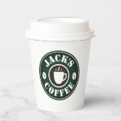 蓋付きカスタム紙パーティー 紙コップ (正面)