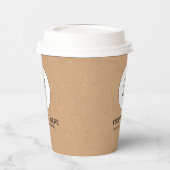 蓋付き会社ロゴ素朴イベント工芸品 紙コップ (左)