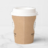 蓋付き会社ロゴ素朴イベント工芸品 紙コップ (右)
