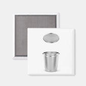 蓋付き金属ゴミ箱 マグネット (正面/裏面)