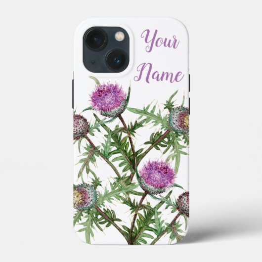 蓟の紫色の花 Case-Mate iPhoneケース (裏面)