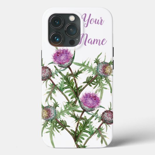 蓟の紫色の花 Case-Mate iPhoneケース (裏面)