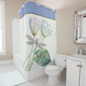 蓮とトンボのシャワーカーテン シャワーカーテン (インサイチュ)