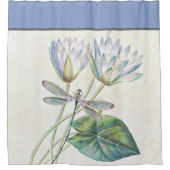 蓮とトンボのシャワーカーテン シャワーカーテン (正面)