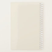 蓮とトンボパーソナライズされたラカスタムイ年 プランナー手帳 (裏面)