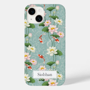 蓮と錦鯉の禅アート オリジナルデザイン Case-Mate iPhone 14ケース