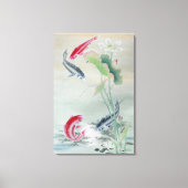 蓮と錦鯉 キャンバスプリント (正面)